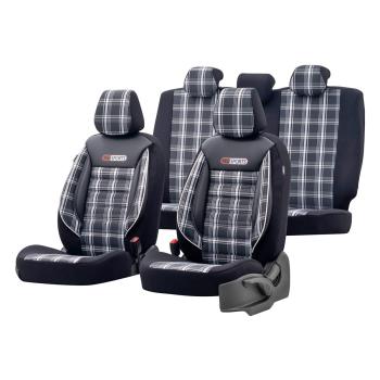 Auto Sitzbezug Set Universal Vorne und Hinten Komfortabel Komplett Set